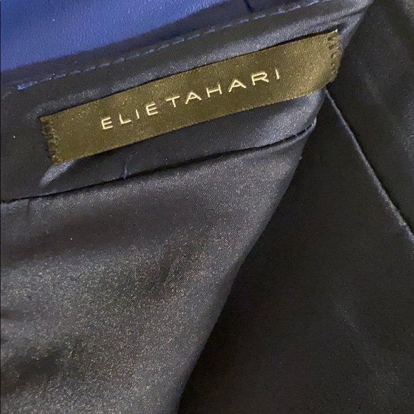 Blue Elie Tahari leather skirt - Picture 5 of 7